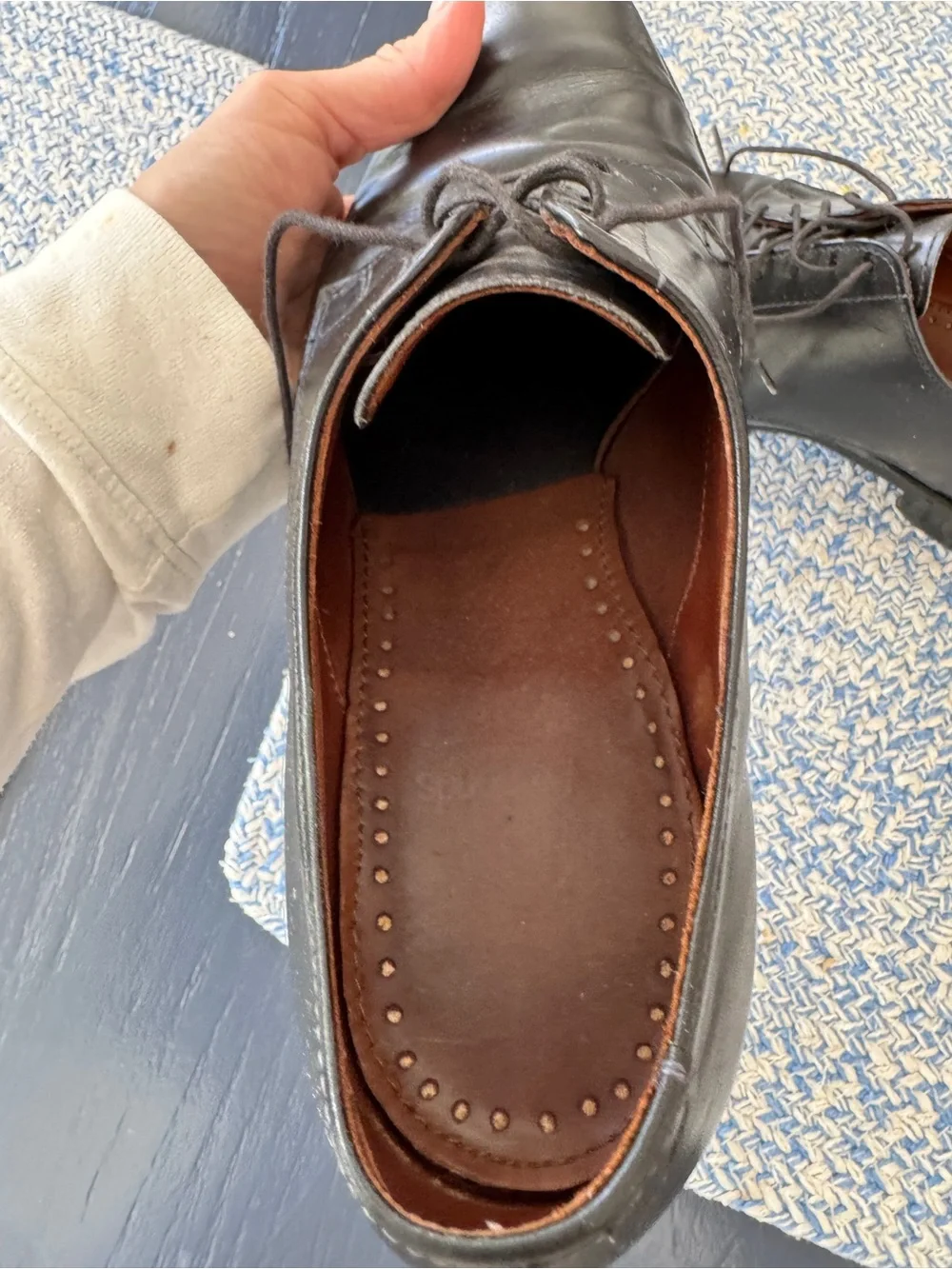 Allen Edmonds Black Leather Derby Shoes